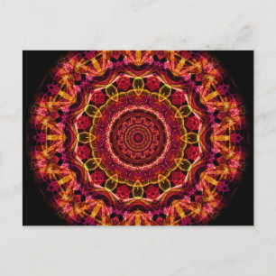 Stunning Chaos kaleidoscope Postcard