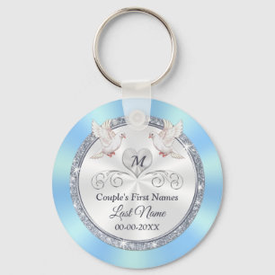 Stunning Cheap Personalised Wedding Party Favours Key Ring