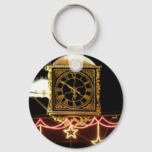 Stunning Clock at Xmas Key Ring