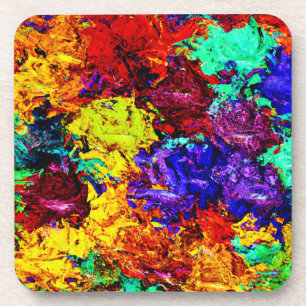 Stunning Colourful Abstract Pattern Coaster