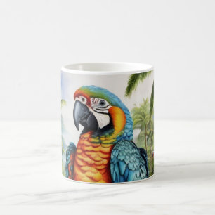 Stunning Custom Monogram Parrot Macaw Mug