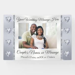 Stunning Custom, Wedding Welcome Banner with Photo