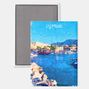 Stunning Cyprus Coastal Scenery Travel Magnet