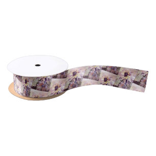 Stunning Dahlia Flowers Satin Ribbon