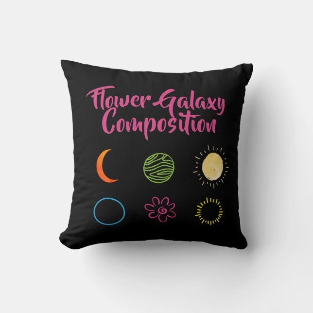 Stunning Design of Flower Galaxy Combination Cushion (Front)