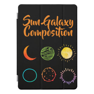 Stunning Design of Sun Galaxy Combination  iPad Pro Cover