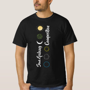 Stunning Design of Sun Galaxy Combination  T-Shirt