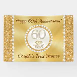 Stunning Diamond, 60th Wedding Anniversary Banner