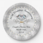 Stunning, Diamond Paper Plates, PERSONALIZED