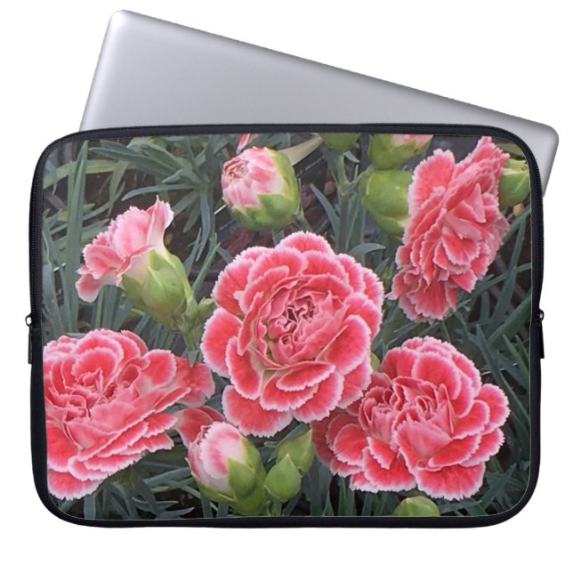 Stunning Dianthus Laptop Sleeve (Front)