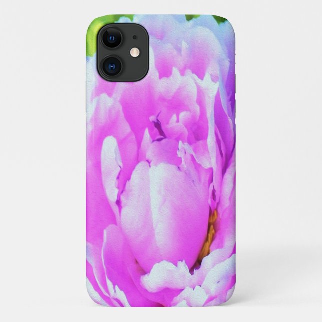 Stunning Double Pink Peony Flower Detail Case-Mate iPhone Case (Back)