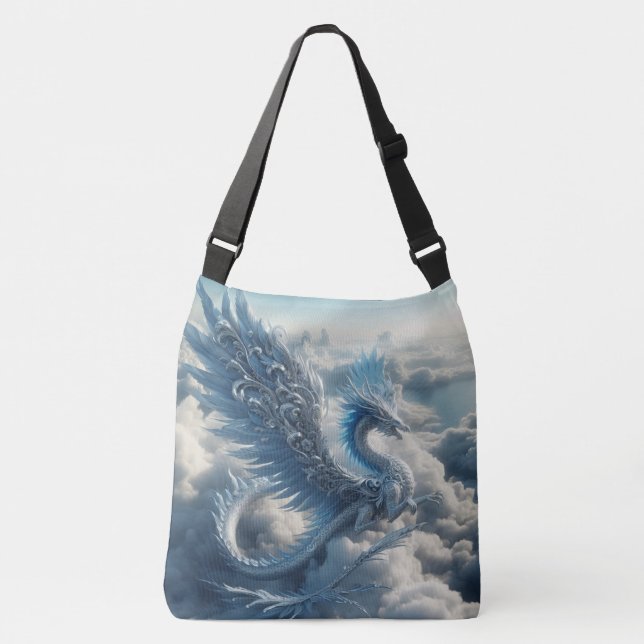 Stunning Dragon Surrounded by Clouds  Crossbody Bag (Front)
