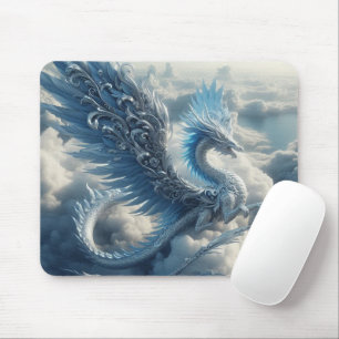 Stunning Dragon Surrounded by Clouds Mouse Pad