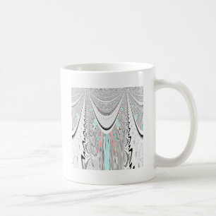Stunning edgy soft cyan colours vector illustratio coffee mug
