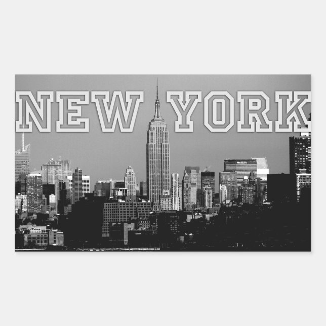 Stunning! Empire State Building New York City Rectangular Sticker (Front)