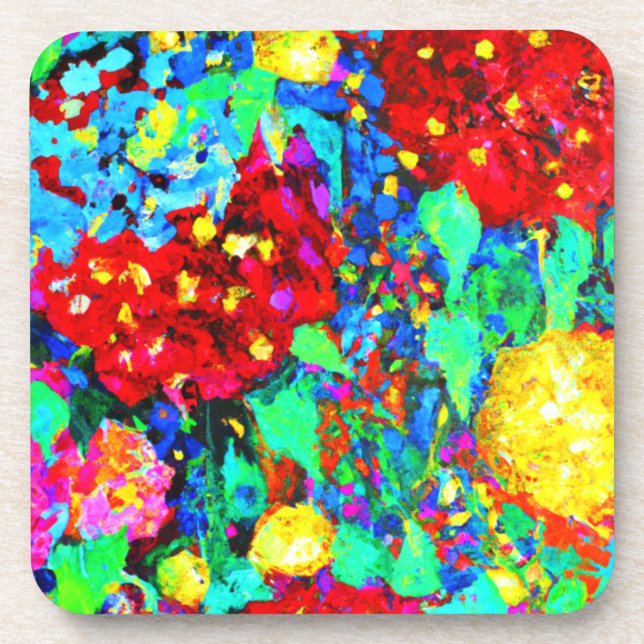 Stunning Floral Patterns Coaster (Front)