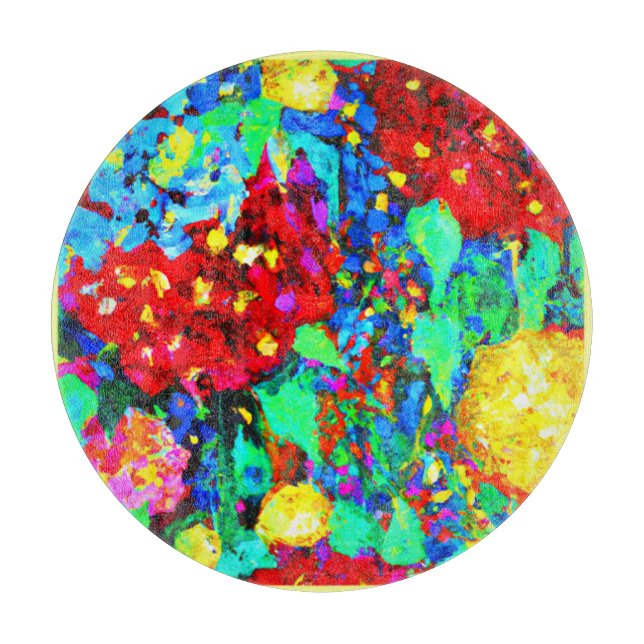 Stunning Floral Patterns Cutting Board (Front)