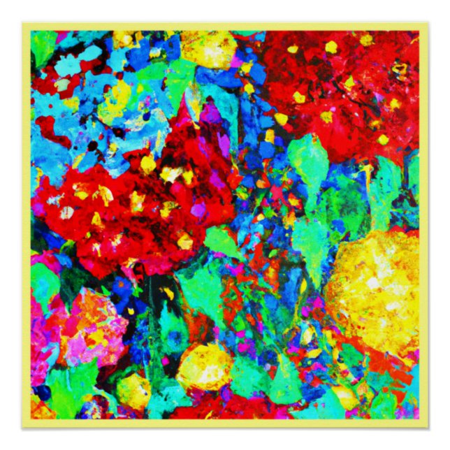 Stunning Floral Patterns Poster (Front)