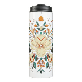 Stunning floral thermal tumbler