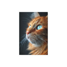 Stunning Fluffy Ginger Cat Profile - Blue Eyed