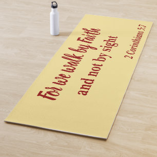 Stunning For We walk by Faith not by Sight Yoga Mat
