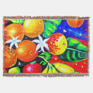 Stunning Fruits Starry Sky. Buy Now Throw Blanket