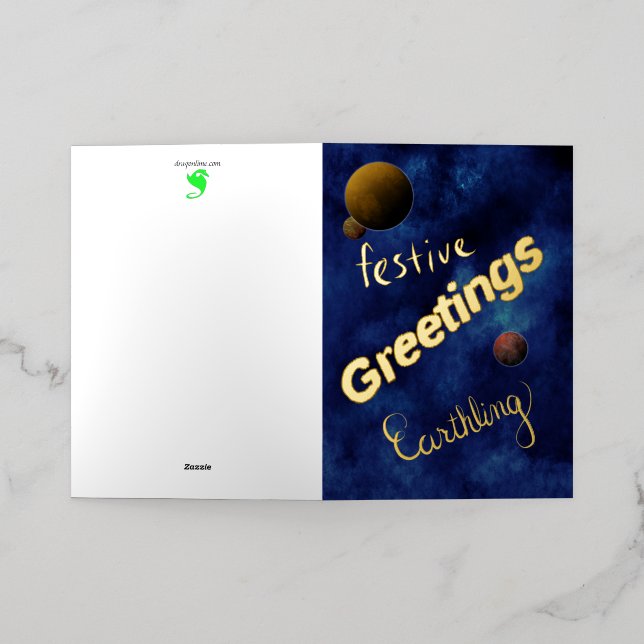 Stunning, Geek, Fun, Christmas Card (Outside Laydown)