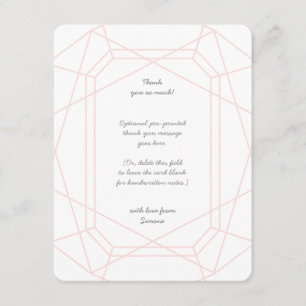 Stunning Gem Personalised Thank You Cards