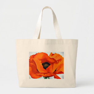 Stunning Georgia O'Keeffe Red Poppy Large Tote Bag