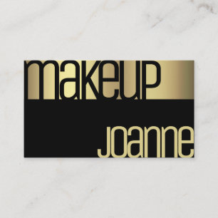 Stunning Glam Luxury Gold Elegant Beauty Salon Business Card
