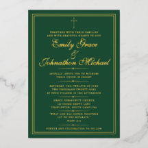 Stunning Gold Foil Christian Minimalist Wedding