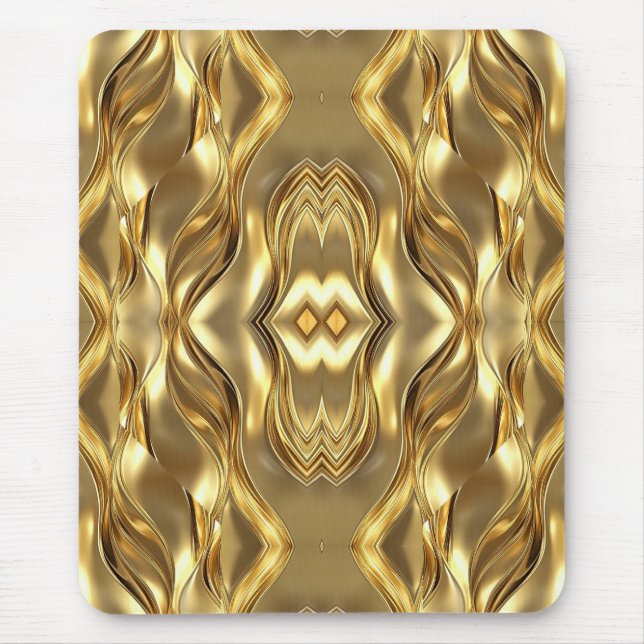 Stunning Golden abstract design Mouse Pad (Front)