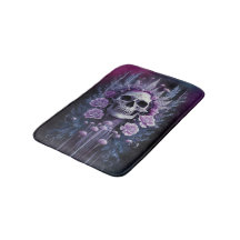 Stunning Goth Skull on Plum, Midnight Macabre