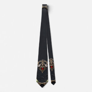 Stunning gothic heart  tie