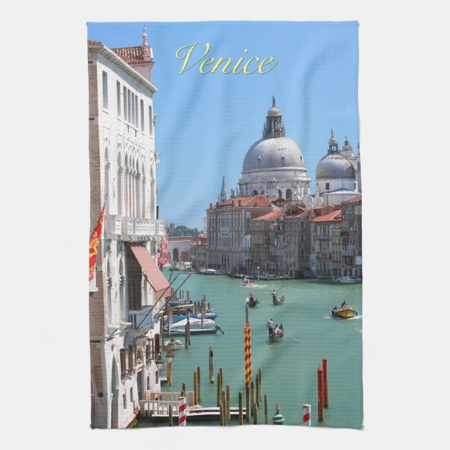Stunning! Grand Canal Venice Tea Towel (Vertical)