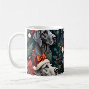 Stunning Great Dane Christmas Coffee cup