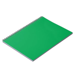 Stunning Green Background with White Border Design Notebook