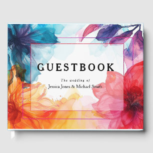 Stunning Guestbook Anemone Dreamscape Wedding