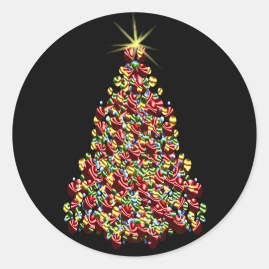 Stunning Holiday Tree Xmas Christmas Envelope Seal
