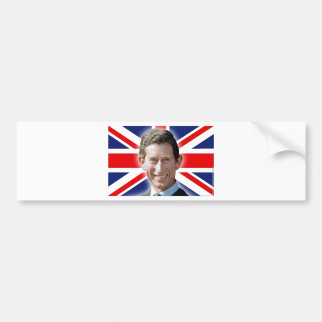 Stunning! HRH Prince Charles Bumper Sticker (Front)