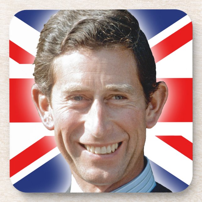 Stunning! HRH Prince Charles Coaster (Front)