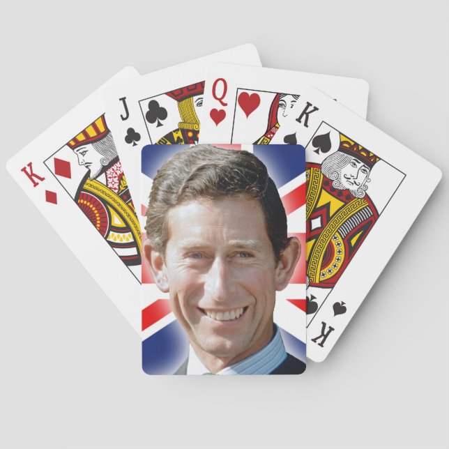Stunning! HRH Prince Charles Playing Cards (Back)