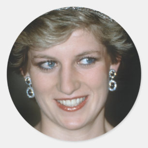 Stunning! HRH Princess Diana Classic Round Sticker