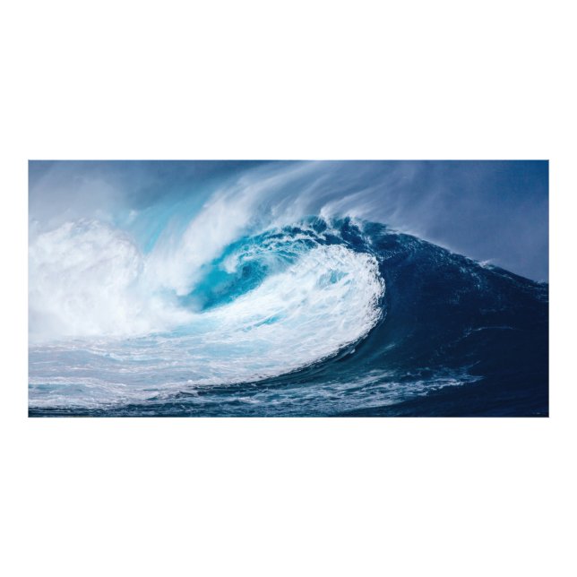 Stunning huge surfing wave photo print (Front)