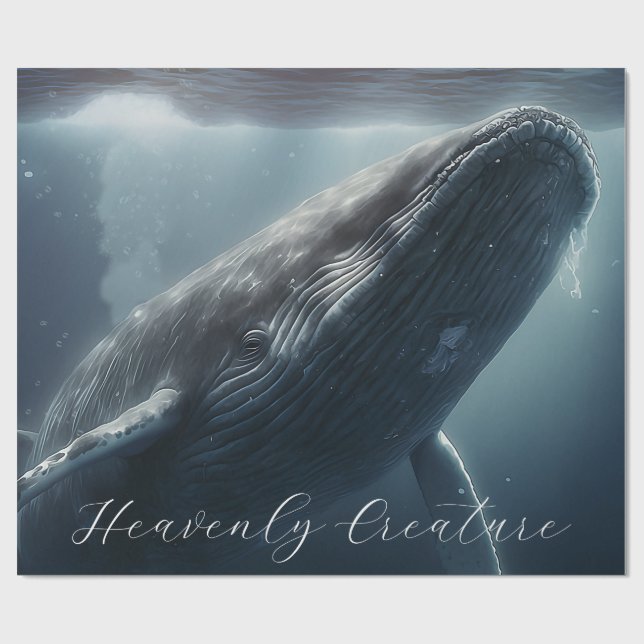 Stunning Humpback Whale Wrapping Paper (Flat)