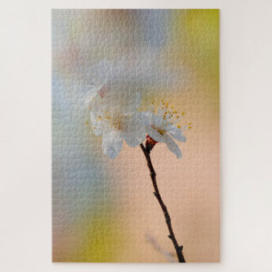 Stunning Japanese Apricot Flowers Jigsaw Puzzle