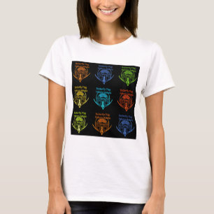 Stunning Kenyan Butterfly Flag Typography Elegant  T-Shirt