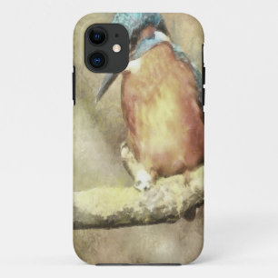 Stunning Kingfisher In Watercolor iPhone 11 Case