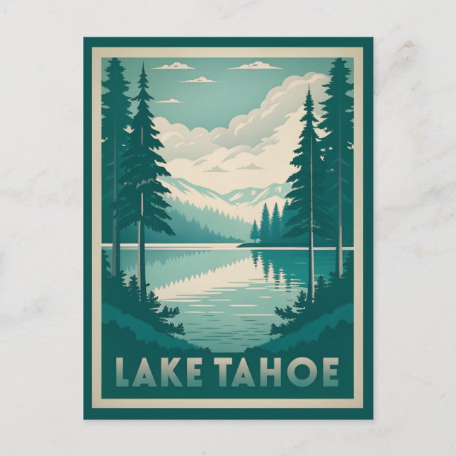 Stunning Lake Tahoe Postcard (Front)