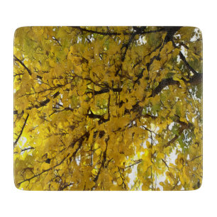Stunning Leaves Autumn Vibes Abstract Art Cutting Board